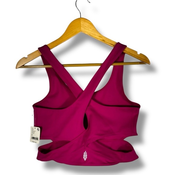 Free People Movement Back It Up Sports Workout Tank, Dragon Fruit Pink, NWT - Picture 13 of 13
